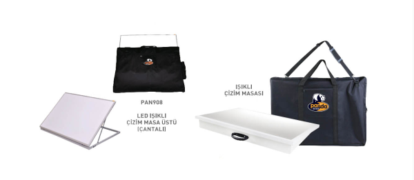 LED IŞIKLI ÇİZİM MASASI / MASAÜSTÜ ÇANTALI 50X70 CM