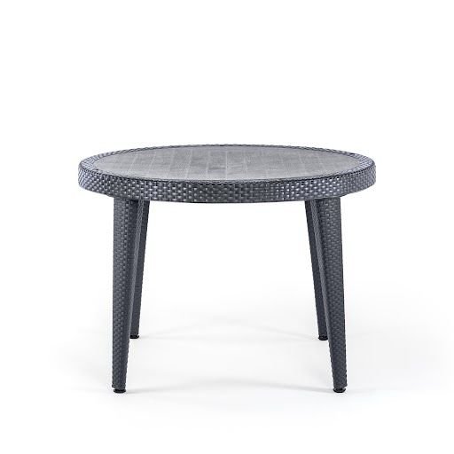 Osaka Ø110 cm | Camlı Masa ANTRASİT
