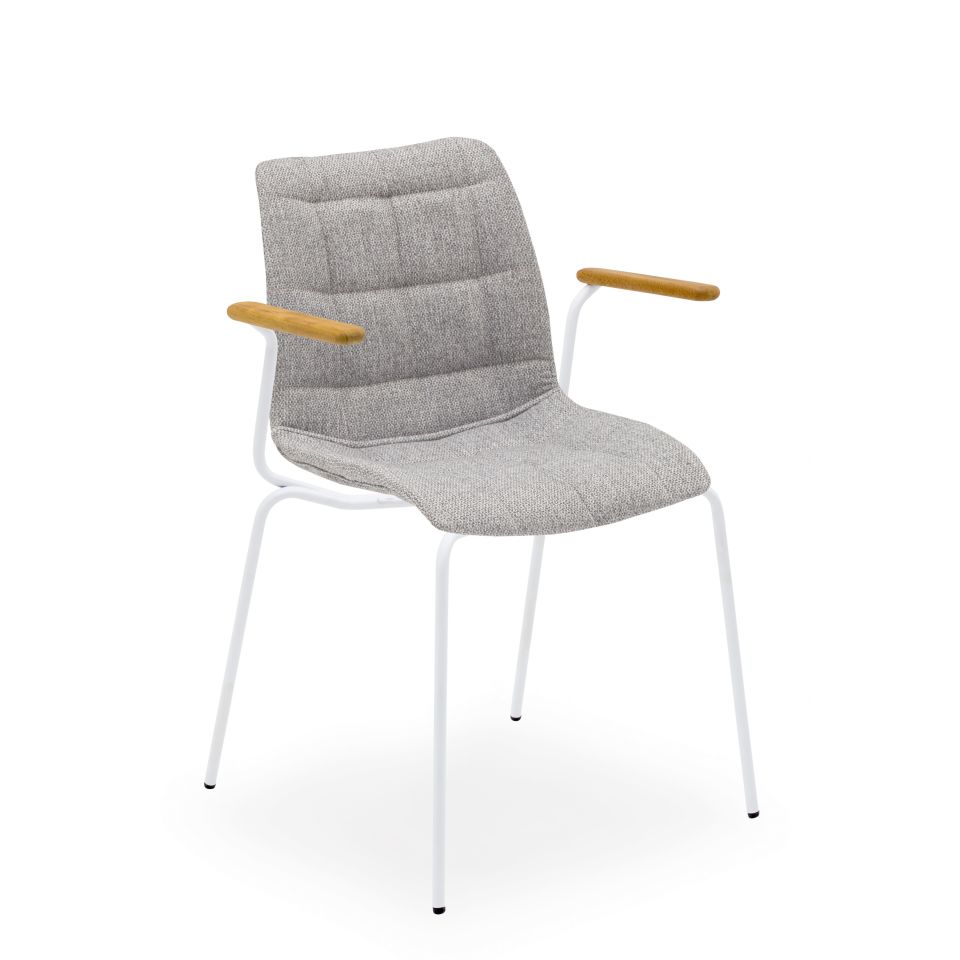 Laser-T Pad Koltuk l Metal Beyaz Boyalı Ayak