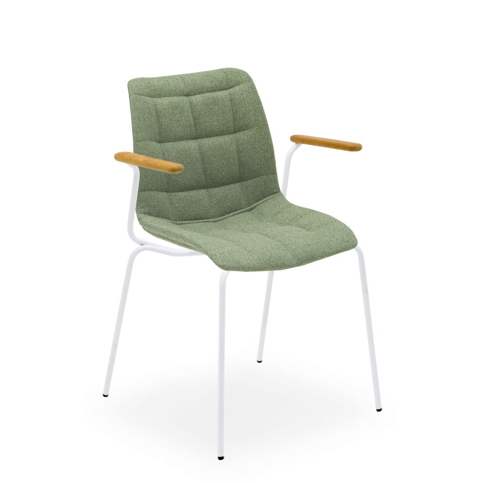 Laser-T Pad Koltuk l Metal Beyaz Boyalı Ayak