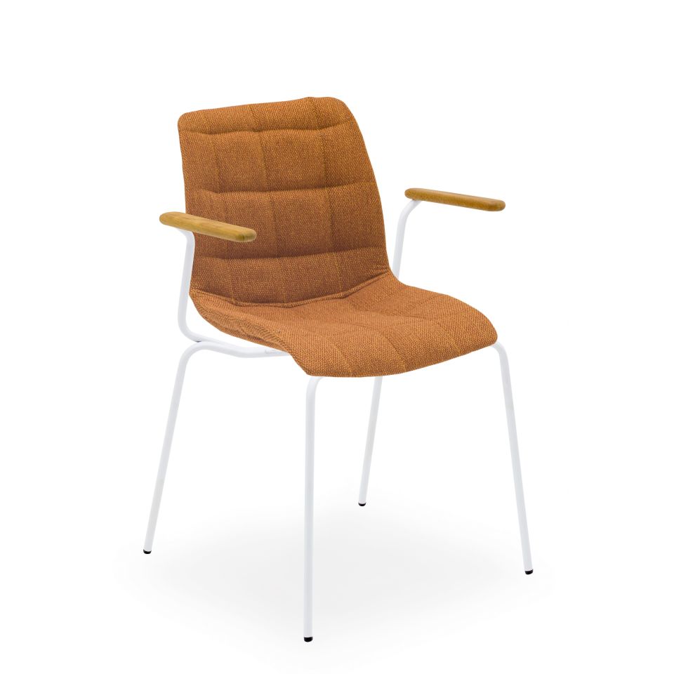 Laser-T Pad Koltuk l Metal Beyaz Boyalı Ayak