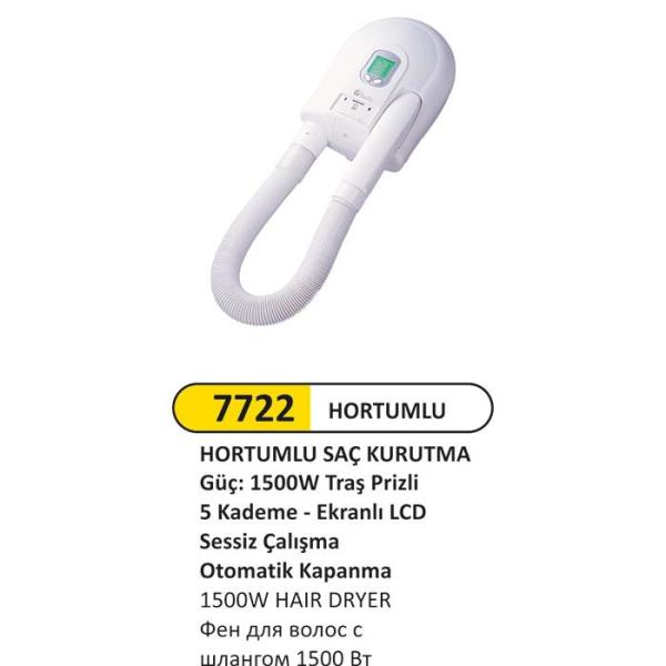 1500w HORTUMLU SAÇ KURUTMA MAKİNESİ