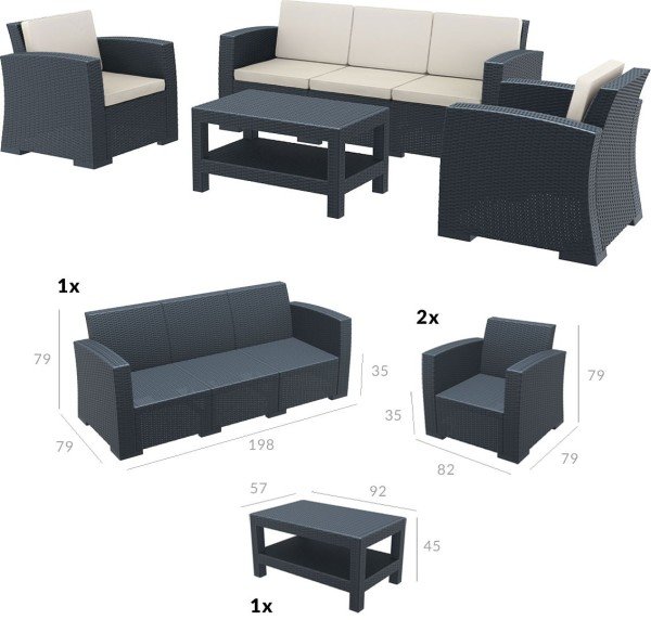 SIESTA MONACO LOUNGE SET XL