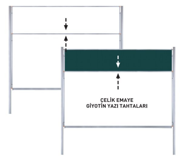 EMAYE ÇİFTLİ GİYOTİN YAZI TAHTASI
