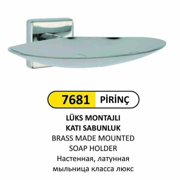 PİRİNÇ LÜKS MONTAJLI SABUNLUK