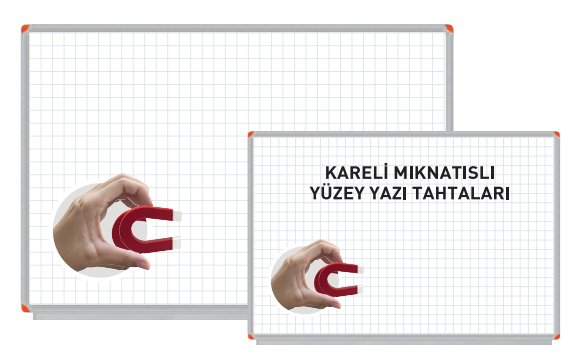 DUVARA MONTE KARELİ MIKNATISLI YÜZEY YAZI TAHTASI