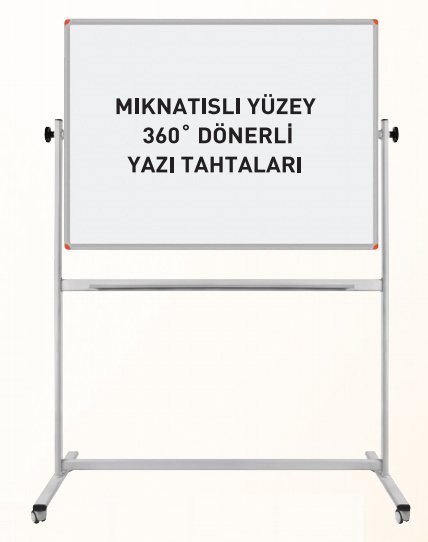 MIKNATISLI YÜZEY 360 DERECE DÖNERLİ YAZI TAHTASI