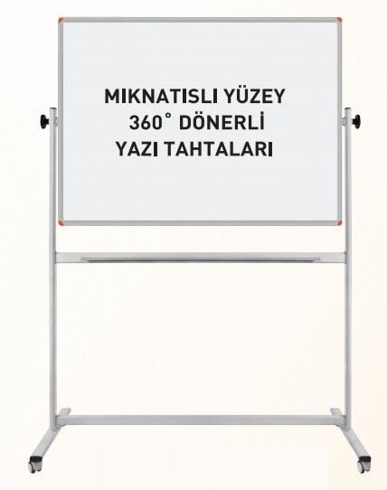 MIKNATISLI YÜZEY 360 DERECE DÖNERLİ YAZI TAHTASI