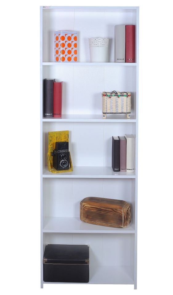 Kitaplık 5 Raflı (Beyaz)