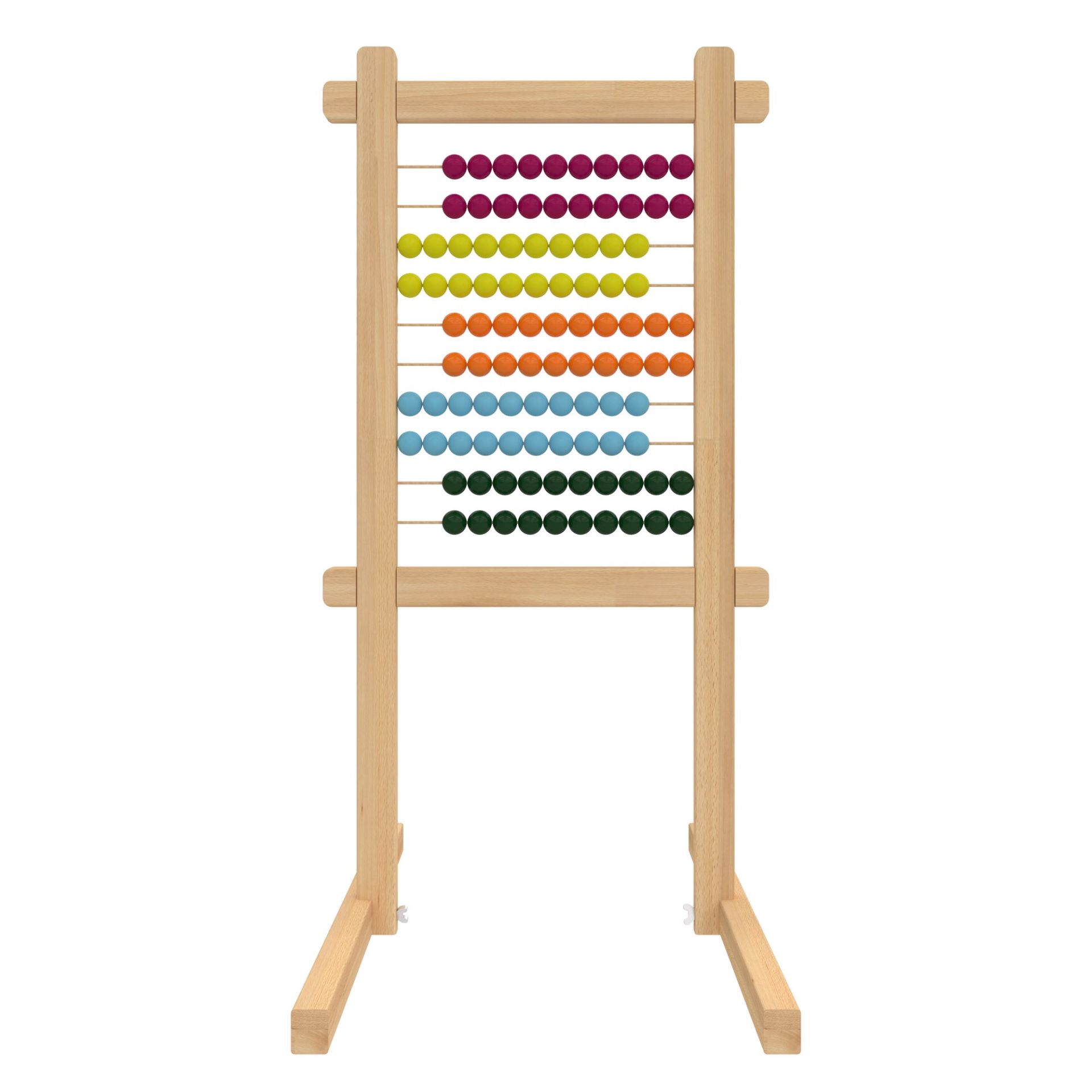 Abaküslü Ahşap Ayaklı Yazı Tahtaları 100 Boncuklu