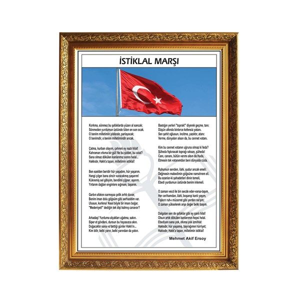 Atatürk Köşesi Lüks Yaldızlı Çerçeveli