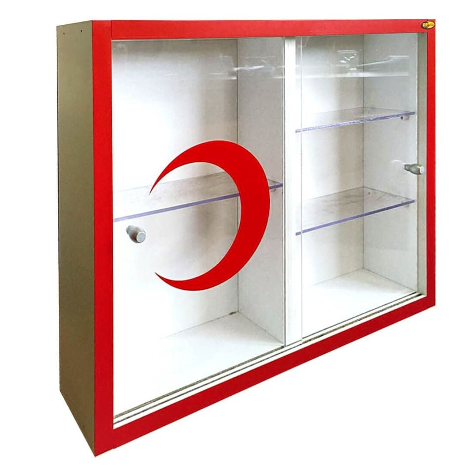 Ecza Anahtarlık Dilek Ve Şikayet Dolapları Ecza Dolabı Sürgülü Camlı Ahşap (40x50)