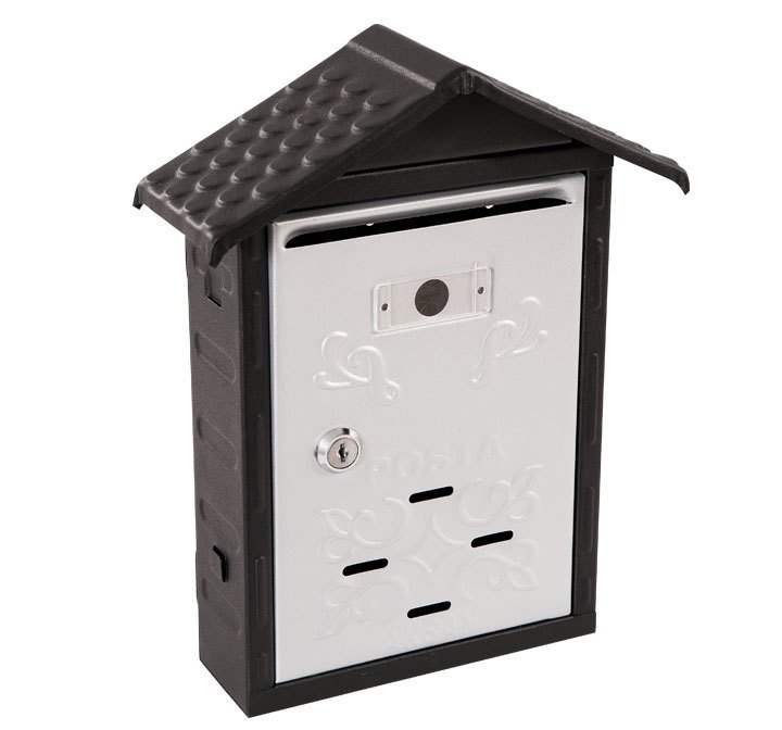 ÇATILI POSTA KUTUSU SİYAH / KREM