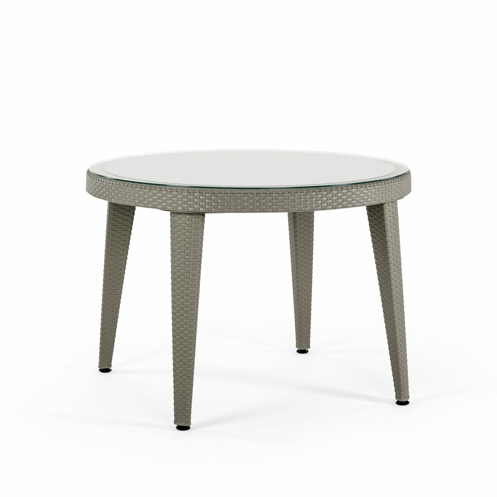 Osaka Ø110 cm | Camlı Masa VİZON