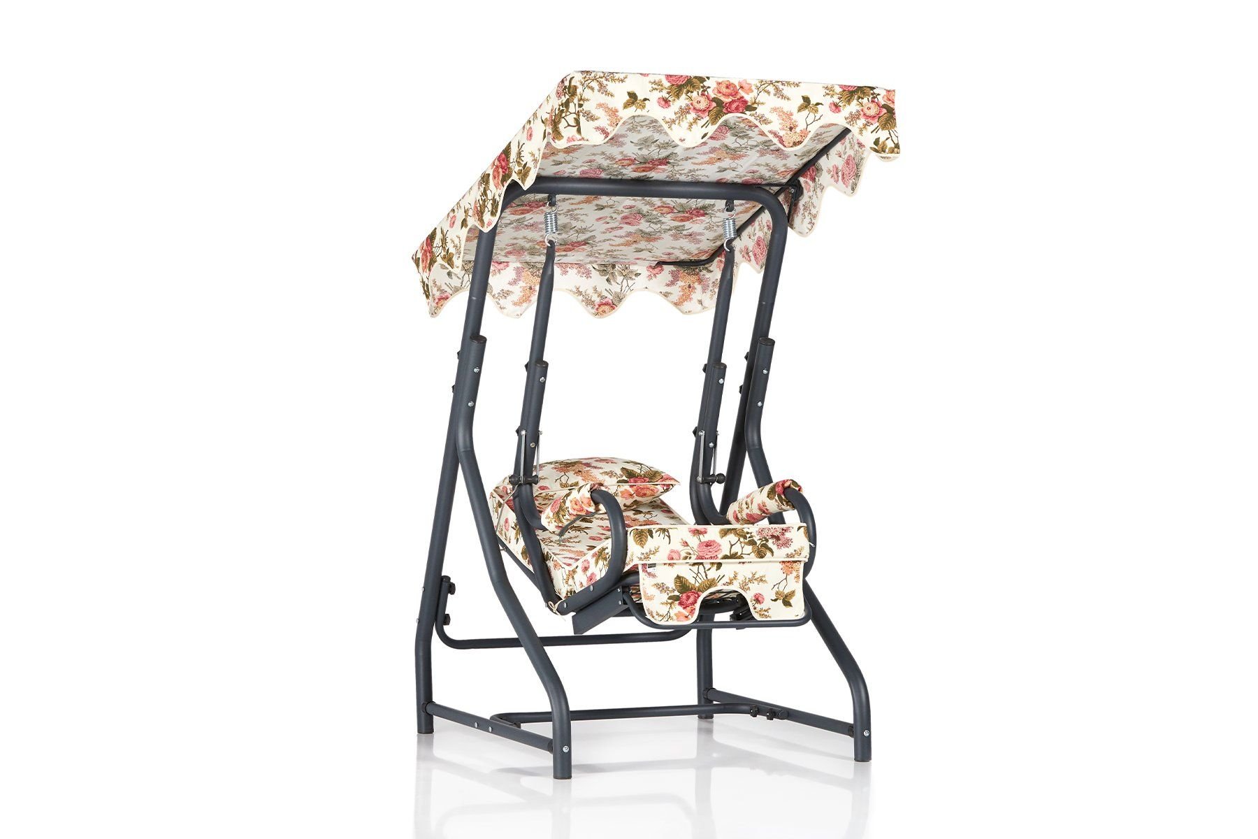 Camellia Tek Kişilik Yatarlı Bahçe Salıncağı - İngiliz Güllü