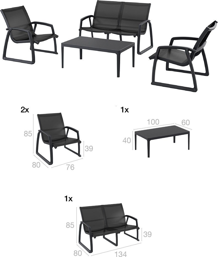 Pacific Lounge Set (Kolçaklı)