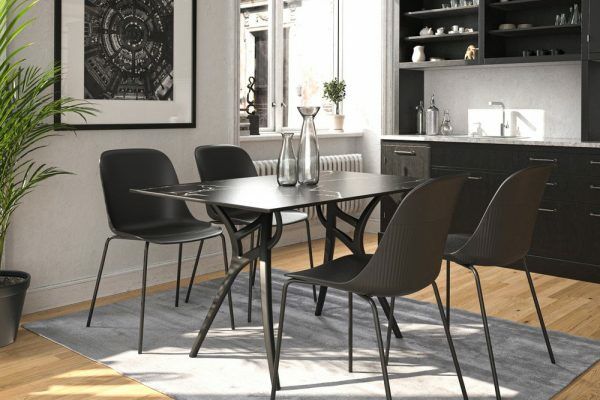 Shell-M Sandalye l Metal Boyalı Ayak