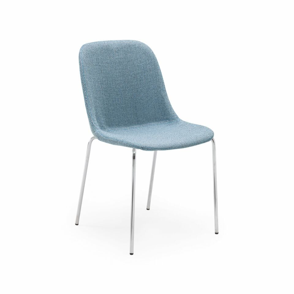 Shell-M Pad Sandalye l Krom Ayak