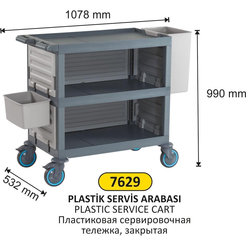 PLASTİK SERVİS ARABASI