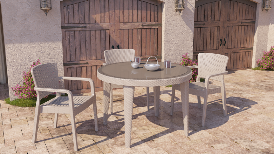 Osaka Ø110 cm | Camlı Masa