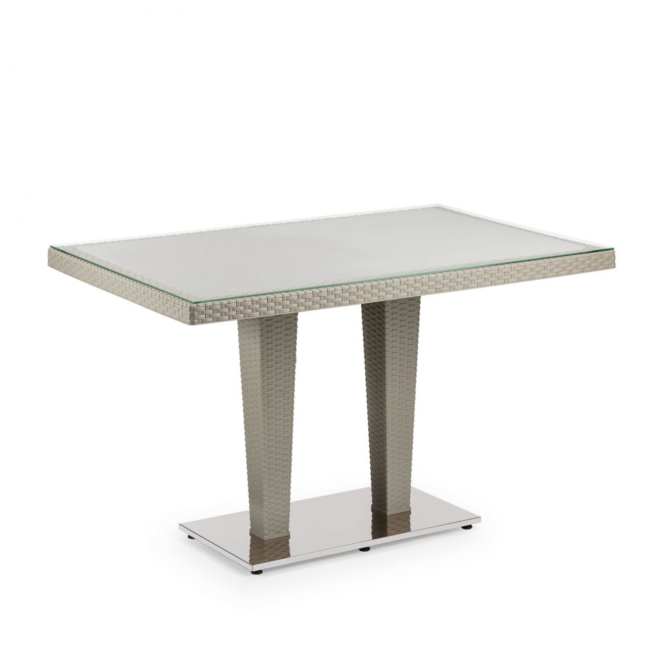 Antares 80×120 cm Masa | Dış Cam | Krom Ayaklı
