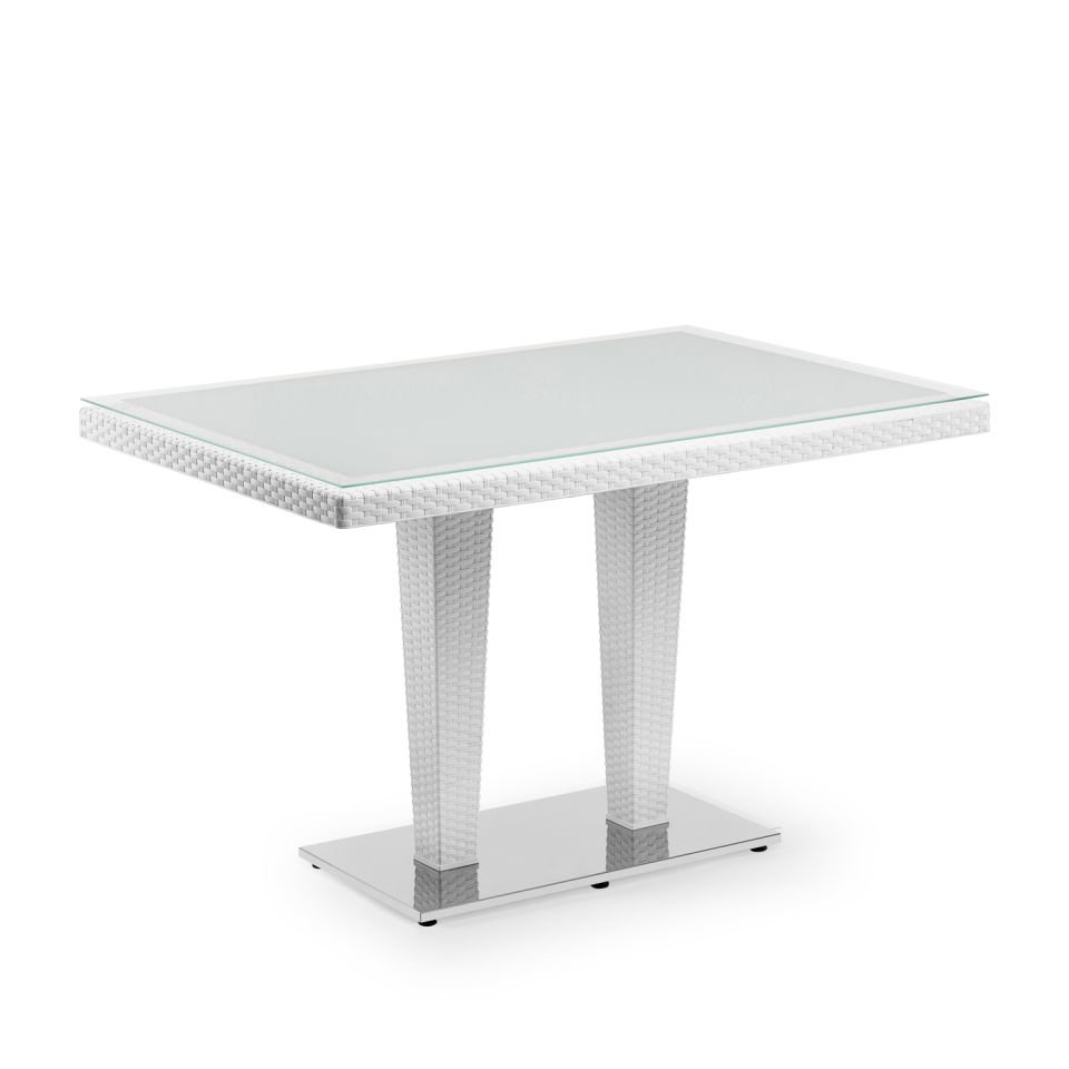 Antares 80×120 cm Masa | Dış Cam | Krom Ayaklı