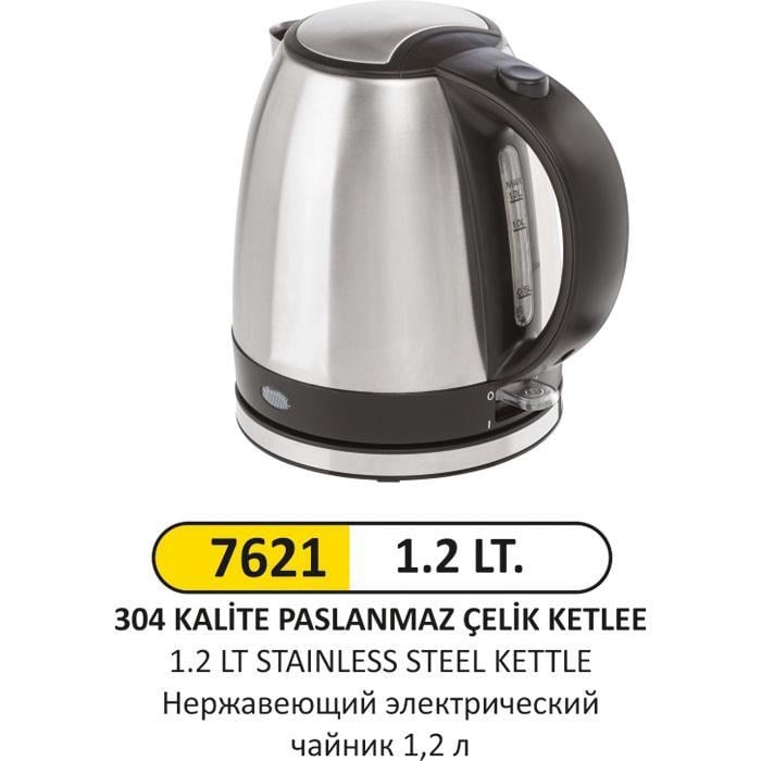 1.2 LT 304 KALİTE PASLANMAZ ÇELİK KETTLE