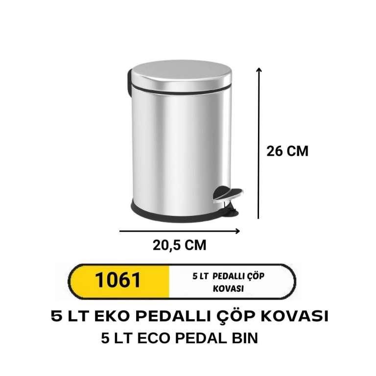 5 LİTRE PEDALLI ÇÖP KOVASI EKO